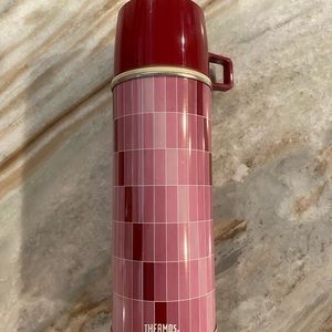 Vintage red thermos